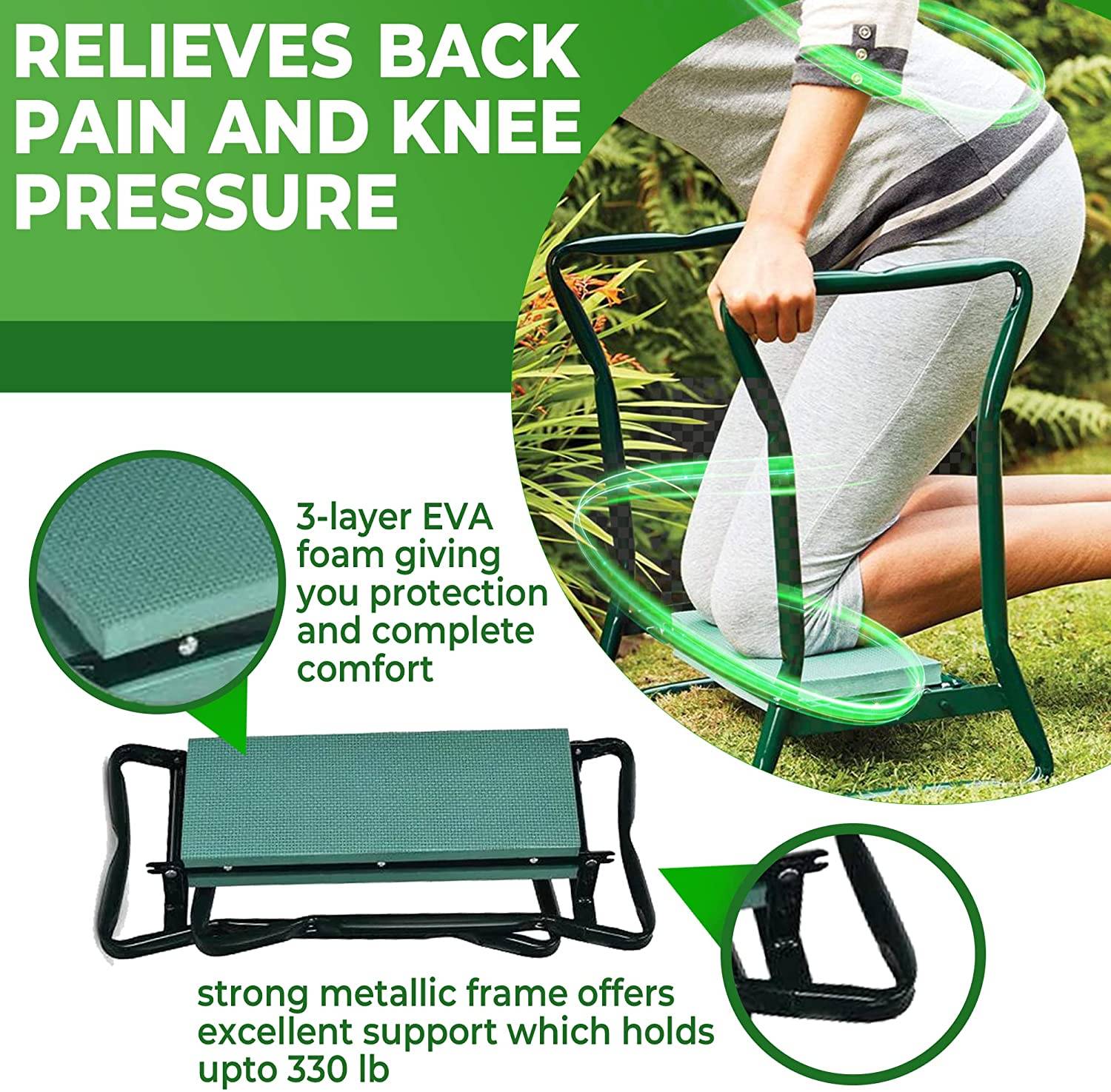 Multifunctional kneeler and hot sale stool